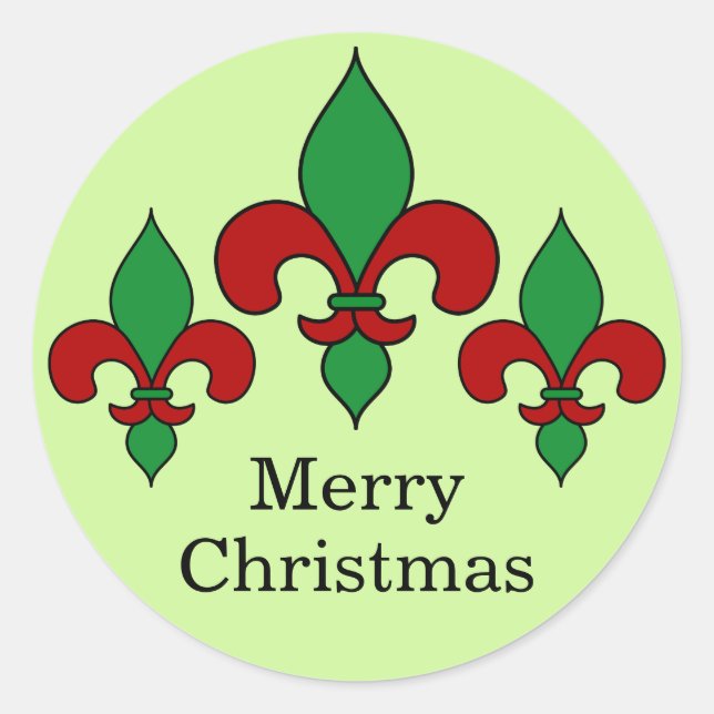 Adesivo Flor de Natal Verde de Lis Stickers (Frente)