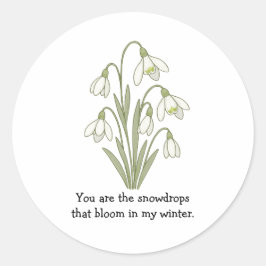 Adesivo Flor de Neve Encantadora do Wonky Zoo