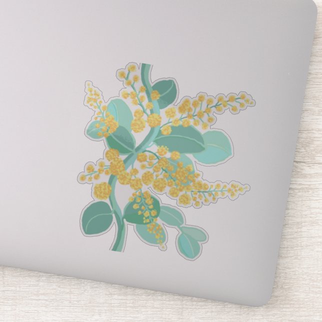 Adesivo Flor de ouro australiano (Detalhe)