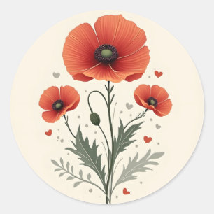 Adesivo Flor de papoila