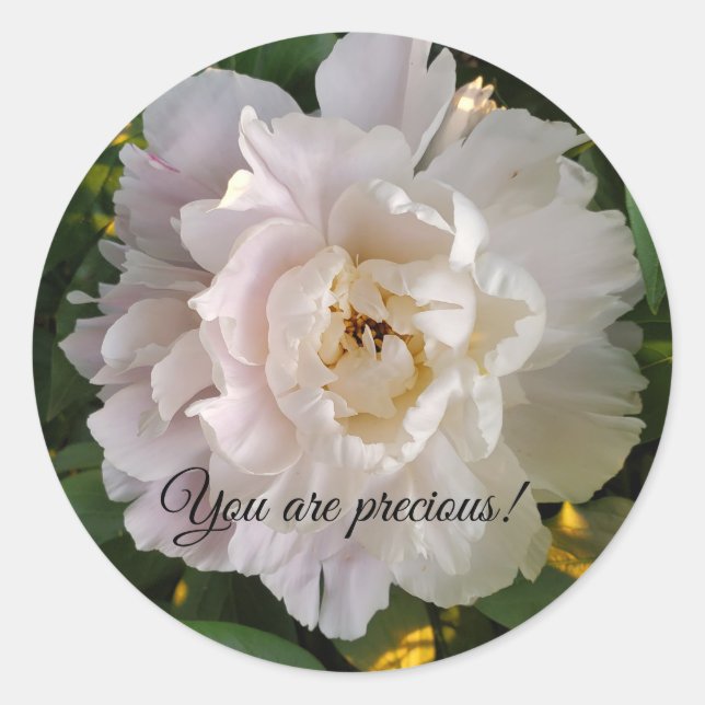 Adesivo flor de peônia (Frente)