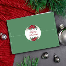 Flor de Poinsettia Vermelho e Verde Floral de Nata