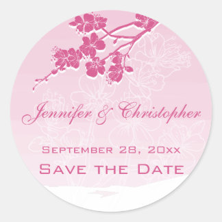 Adesivo Flor de Primavera cor de água cor de laranja rosa 