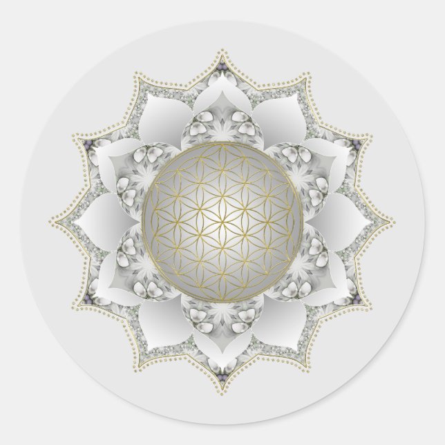 Adesivo Flor De Vida - Blossomas Mandala 1 (Frente)