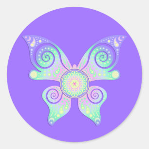 Adesivo Flor de Vida / Blume des Lebens - borboleta