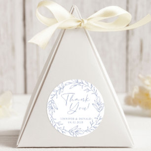 Adesivo Flor de Vinca Simples Obrigado Casamento