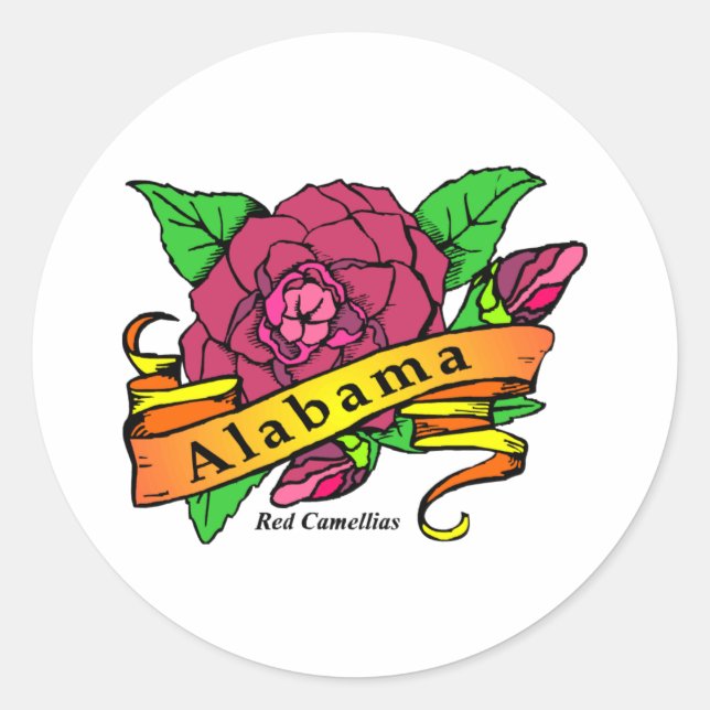 Adesivo Flor do Estado do Alabama (Frente)