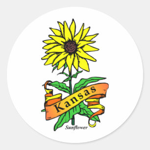 Adesivo Flor do Estado do Kansas