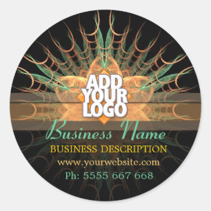 Adesivo Flor do Sienna do Fractal com negócio do