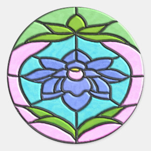 Adesivo FLOR do VITRAL por SHARON SHARPE