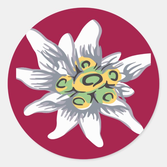 Adesivo Flor Edelweiss (Frente)