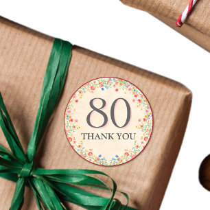 Adesivo Flor Elegante Flower 80 Anos Festa 80 Floral Anive