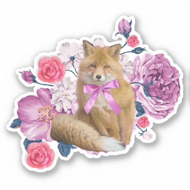 Adesivo Flor Fox (Frente)