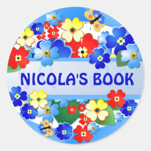 Adesivo Flor Garden ~ Name Sticker