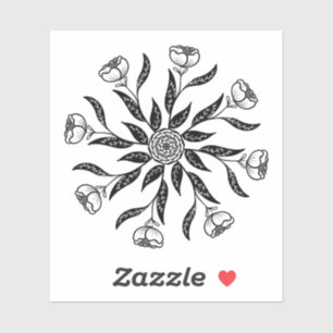 Adesivo Flor Geométrico de Mandala