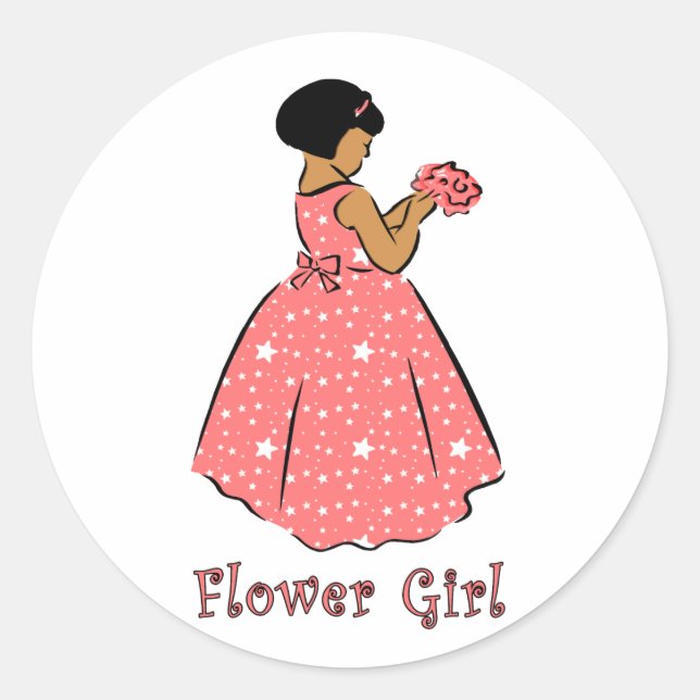 Adesivo Flor Girl in Coral (Frente)