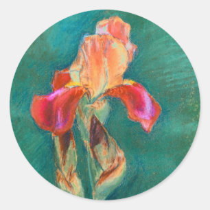 Adesivo Flor Iris Colorido