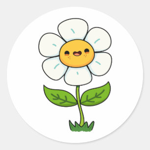 Adesivo Flor Kawaii