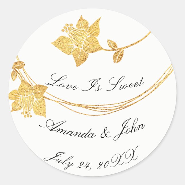 Adesivo Flor Lilac Branco Salve a data que o amor é doce (Frente)