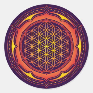 Adesivo Flor, Lotus, Geometria Sagrada, Budismo
