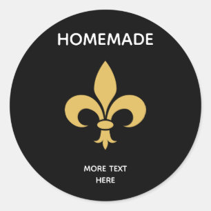 Adesivo Flor personalizada e texto caseiro em preto