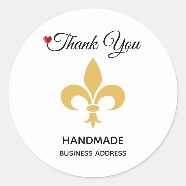 Adesivo Flor personalizada e texto feito à mão em branco (Frente)
