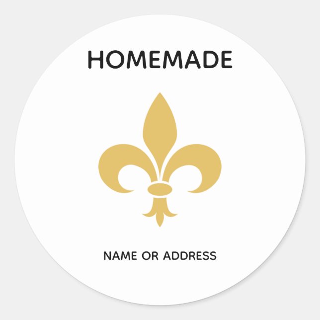 Adesivo Flor personalizado e texto caseiro em branco (Frente)