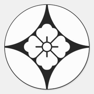 Adesivo Flor quadrada em sete tesouros