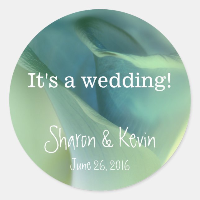 Adesivo Flor Romântico em tons azuis (Frente)