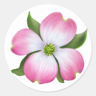 Adesivo Flor rosa Dogwood