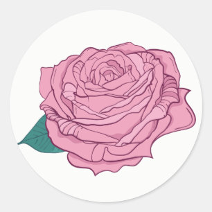 Adesivo Flor Rosa Lavanda Rosa Floral
