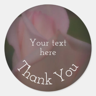Adesivo Flor Rosa Rosebud Obrigado Personalizado