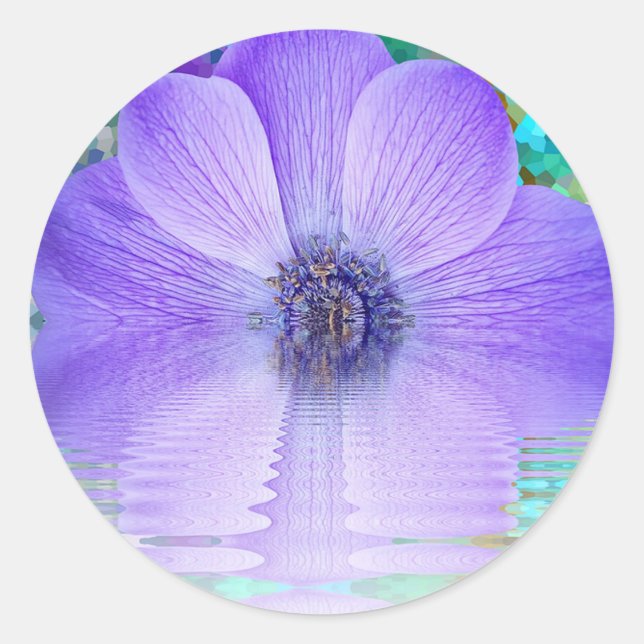 Adesivo Flor Roxa (Frente)