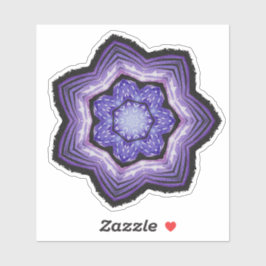 Adesivo Flor Roxo Linda Abstrato Art