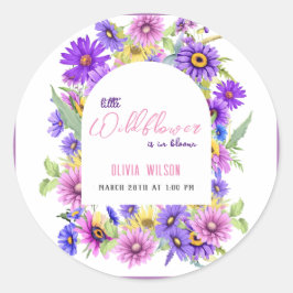 Adesivo Flor roxo, rosa-claro, está a caminho #3