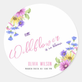 Adesivo Flor roxo, rosa-claro, está a caminho #5