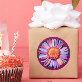 Adesivo Flor Roxo-Rosa-Rosa-Azul-Margarida Bissexual