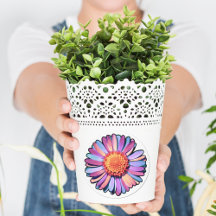 Flor Roxo-Rosa-Rosa-Azul-Margarida Bissexual