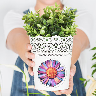 Adesivo Flor Roxo-Rosa-Rosa-Azul-Margarida Bissexual