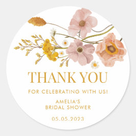 Adesivo Flor Selvagem Branca Obrigado Vinheiros