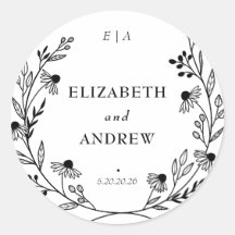 Flor selvagem mínimo | Vinhetas De Favor De Casame