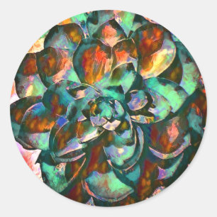 Adesivo Flor Stickers Sunset Emerald