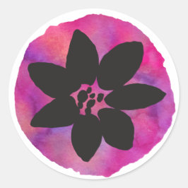 Adesivo Flor tropical púrpura