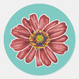Adesivo Flor Zinnia