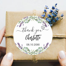 Florais de violeta lavanda eucalipto obrigado