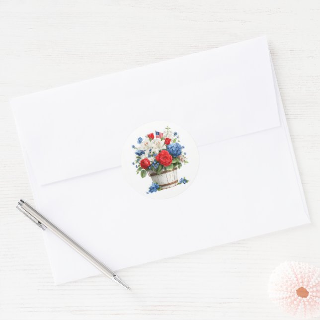 Adesivo Florais Patrióticos (Envelope)