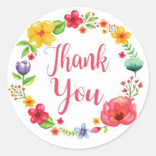 Adesivo Floral Agradecemos A Sua Água Cor Vermelha Cor Cor