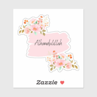 Adesivo Floral Alhamdulillah