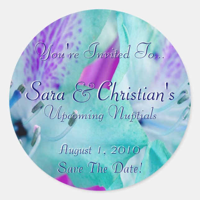 Adesivo Floral Azul (Frente)