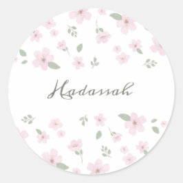 Adesivo Floral Baby Girl Sticker